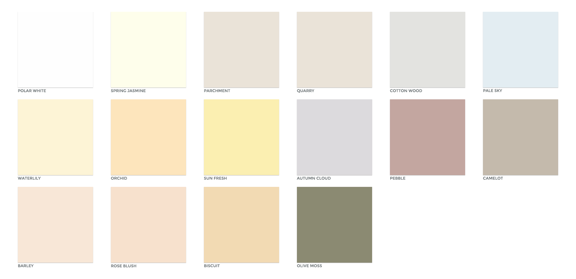Colour Chart for K-Rend Render