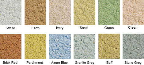 Monocouche Colour Chart